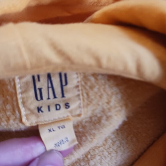 BUNDLE Lot 2x Gap Kids Dip Dye Sweatshirt XL Mustard Yellow & Pink Blue Cotton - Picture 12 of 16